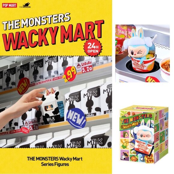 Pop Mart Wacky Mart The Monsters Figurine Cup Noodles - Picture 2 of 16